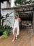 Vestido midi com saia em camadas e decote nas costas | Petra - comprar online