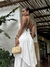 Vestido midi com saia em camadas e decote nas costas | Petra - loja online