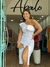 Vestido midi um ombro só com babado e fenda frontal | Helena - comprar online