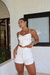 Cropped com alças finas e amarração costas | Camille - loja online