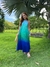 Vestido Pipa plissado com decote costas e estampa degrade - comprar online