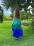 Vestido Pipa plissado com decote costas e estampa degrade - loja online