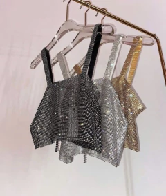 Cropped Mia Brilho - Santo Look Oficial