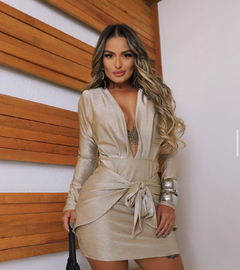 Vestido manga longa Nagela - loja online