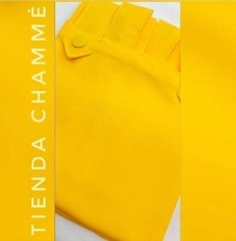 JUEGOS DE CORTINA TROPICAL AMARILLO