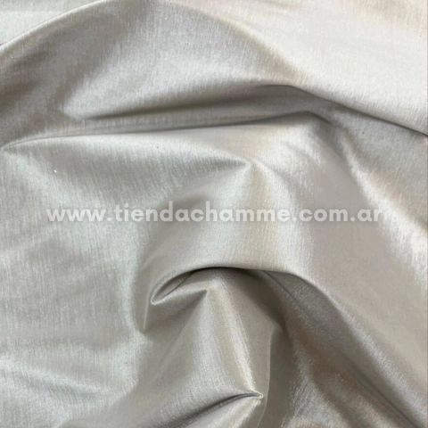 TAFETAN SPANDEX TORNASOL GRIS CLARO