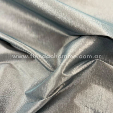 TAFETAN TORNASOL SPANDEX GRIS MEDIO