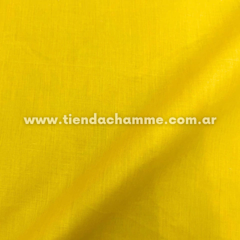 PERCAL DE ALGODÓN LISO AMARILLO