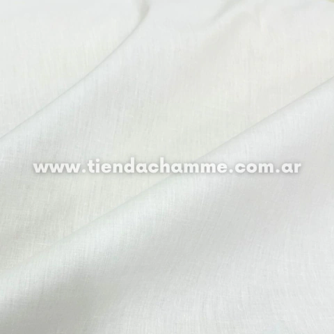PERCAL DE ALGODÓN LISO BLANCO