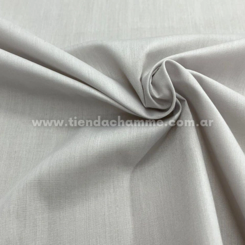 BATISTA DE ALGODÓN LISA GRIS PERLA