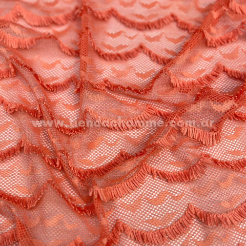 ENCAJE ELASTIZADO CORAL