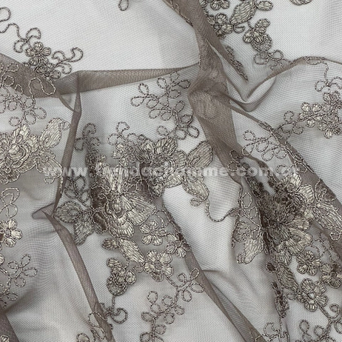 TUL BORDADO REBRODE BEIGE