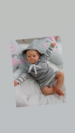Bebê Reborn Maddie Carequinha em corpo de pano na internet