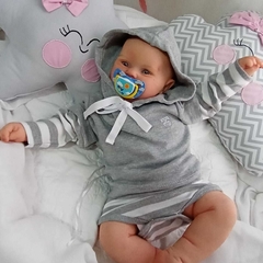 Bebê Reborn Maddie Carequinha em corpo de pano