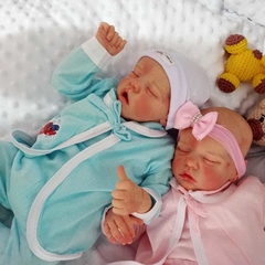 Bebê Reborn Gêmeos Twin A Twin B