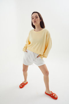 Buzo Crop Sunshine Amarillo - tienda online