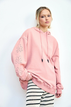 Hoodie Flower Rosa en internet