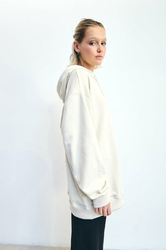 Hoodie Basic Off White