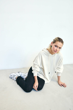 Hoodie Basic Off White - tienda online