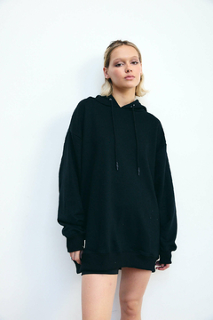 Hoodie Basic Negro