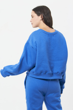 Buzo Crop Energy Azul