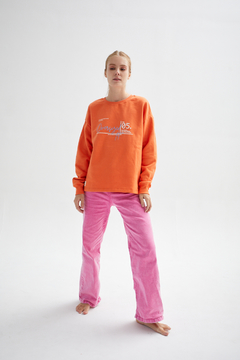 Buzo Crop Fit Naranja - comprar online