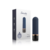 Vibrador bullet Sensevibe Wow na embalagem, com cor azul escuro e detalhes em dourado, destacando seu design compacto.