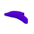 Vibrador de dedo Delphini da marca Pretty Love, na cor roxa, com design ergonômico e superfície suave.