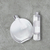 Vidro Circular Branco Degrade 500ml