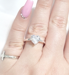 Anillo solitario Love - tienda online