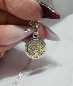 Collar San Benito Plata con Oro en internet
