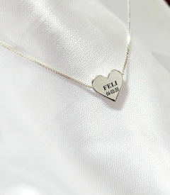 Collar Cuore Personalizado Pasante - comprar online