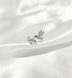 Anillo Colibrí con Flor en internet