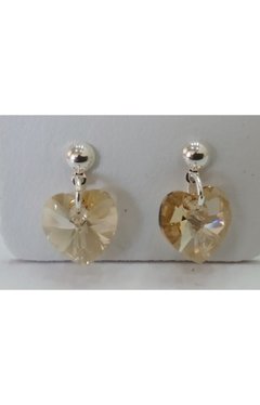 Aros Love Swarovski Gold