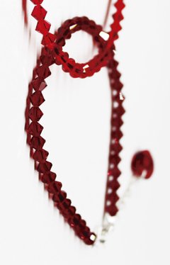 PULSERA SWAROVSKI - ROJA OSCURO