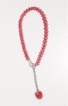 PULSERA SWAROVSKI - CORAL