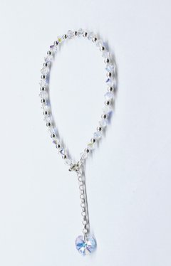 PULSERA SWAROVSKI CON BOLITAS - TRANSPARENTE