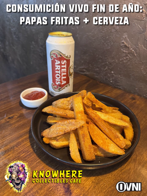 Combo 1 Vivo Fin de Año en Knowhere Café: Cerveza + Papas