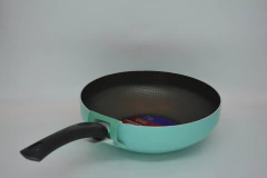 FRIGIDEIRA WOK 28 COLOR MENTA ANTIADERENTE COM CABO - MULTIFLON