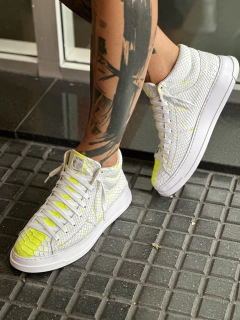 Barcelona croco blanco fluor - comprar online