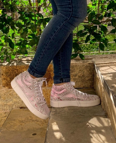 BARCELONA CROCO PINK MUJER