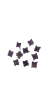 PINGENTE MINI MERKABA AMETISTA - KIT COM 10 pç