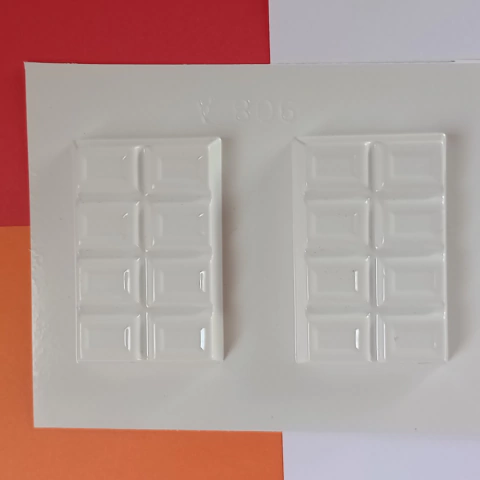 Placa pvc de 2 tableta de chocolate - 908A