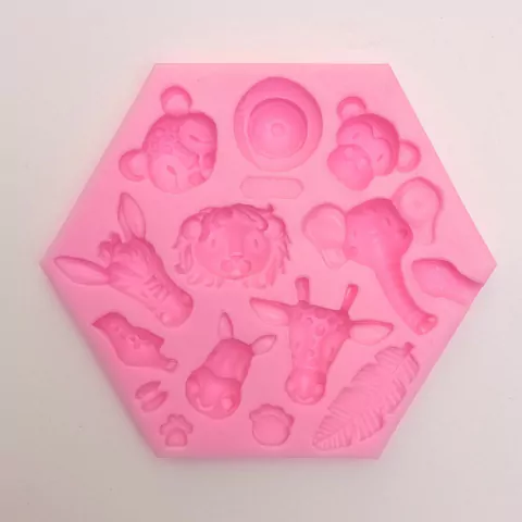 Molde puntilla silicona animales de la selva002G7