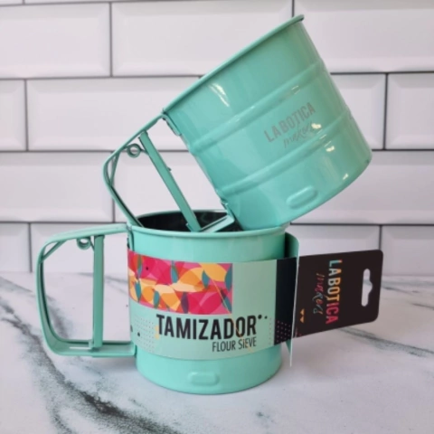 Tamizador Rosa y Verde Pastel - LA BOTICA