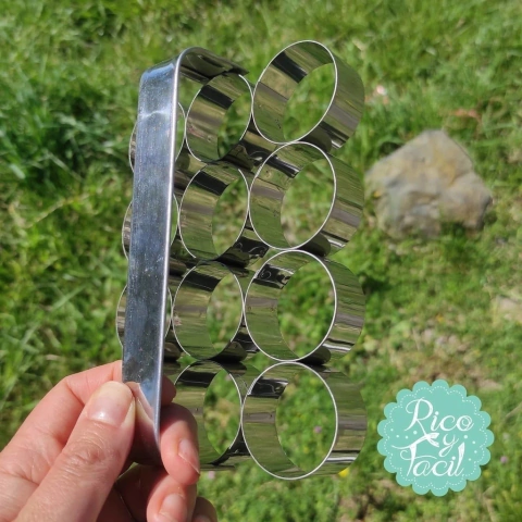 Cortante alfajores en set con manija N°4