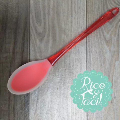 Cuchara punta silicona largo acrilico