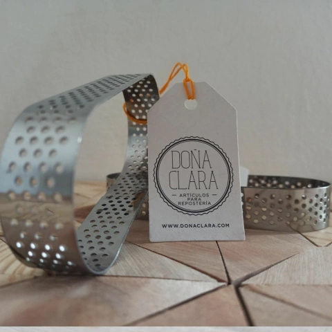 Aro Microperforado ovalo 12x4 -Doña Clara