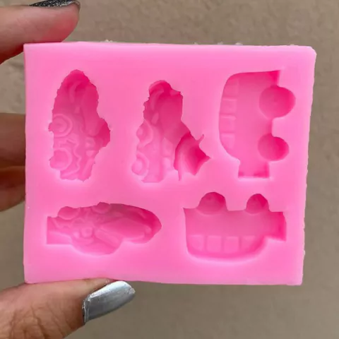 Molde Puntilla Silicona 5 Autitos Diferentes 006Y5