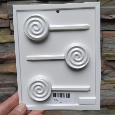Placa pvc 3 chupetin espiral chico - 1624A